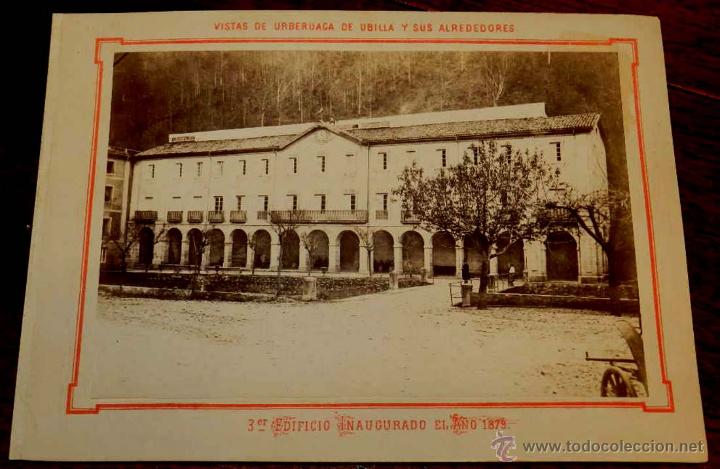 Postkarten: ANTIGUA FOTOGRAFIA ALBUMINA DE URBERUAGA DE UBILLA (VIZCAYA) Y SUS ALREDEDORES, TERCER EDIFICIO INAU
