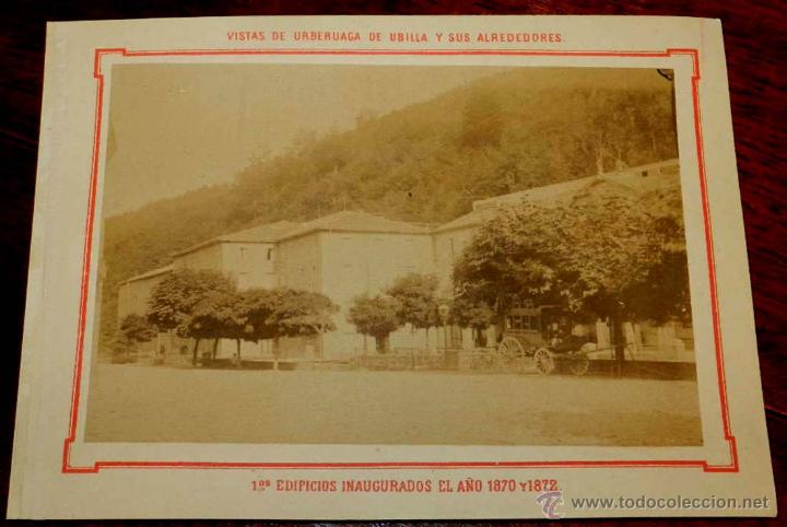Postkarten: ANTIGUA FOTOGRAFIA ALBUMINA DE URBERUAGA DE UBILLA (VIZCAYA) Y SUS ALREDEDORES, PRIMEROS EDIFICIOS I