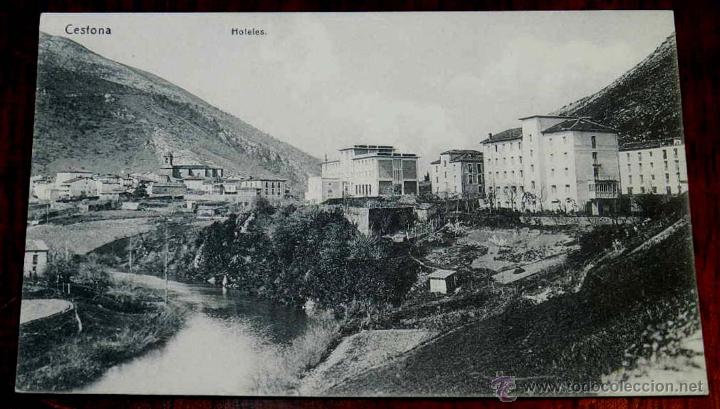 Postcards: ANTIGUA POSTAL DE CESTONA (GUIPUZCOA) HOTELES, NO CONSTA MARCA EDITORIAL, SIN CIRCULAR