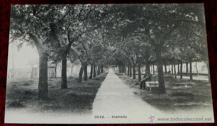 Postales: ANTIGUA POSTAL DE DEVA (GUIPUZCOA) ALAMEDA, EJG, SIN CIRCULAR - Foto 1