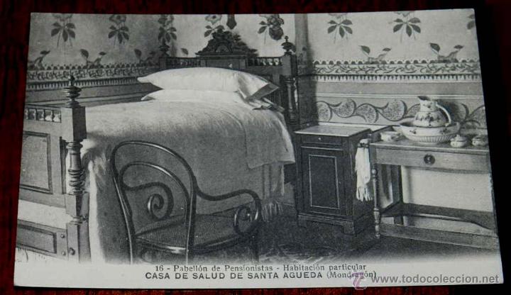 Postais: ANTIGUA POSTAL DE LA CASA DE SALUD DE SANTA AGUEDA, MONDRAGON, GUIPUZCOA, N. 16, PABELLON DE PENSION