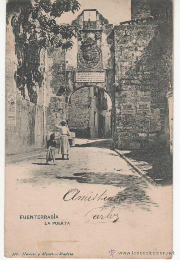 Postkarten: FUENTERRAB&Iacute;A.-La puerta