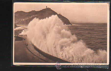 Cartoline: TARJETA POSTAL DE SAN SEBASTIAN, GUIPUZCOA - PASEO DE LA REPUBLICA (GRANDES MAREAS). 364. GALARZA