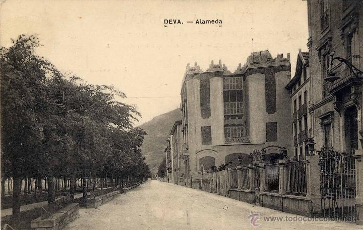 Postales: DEVA (GUIPUZCOA).- ALAMEDA - Foto 1