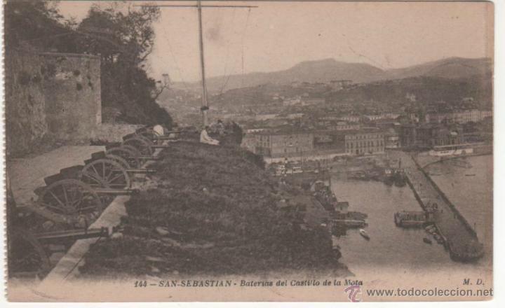 Postkarten: SAN SEBASTIAN.-Baterias del Castillo de la Mota
