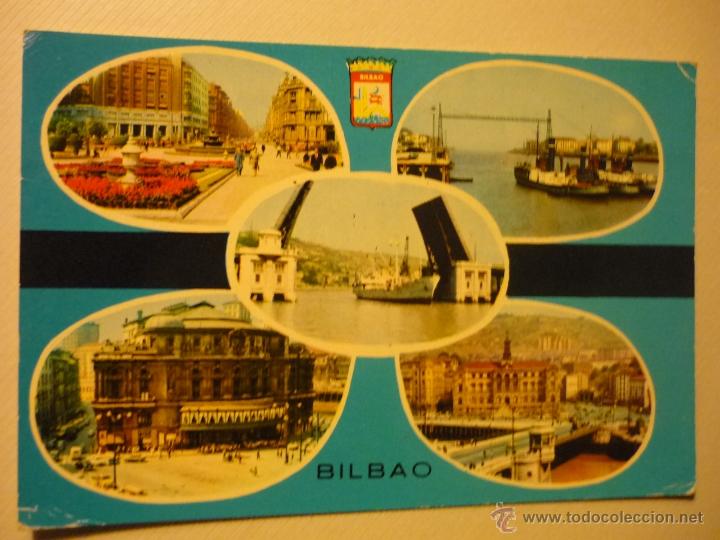 Postales: postal bilbao.-varias vistas-escrita.-