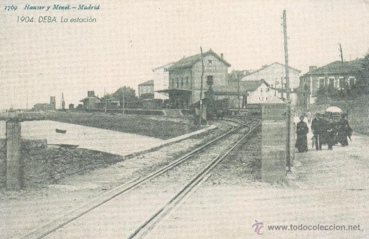 Postais: N&ordm; 12348 DEBA ESTACION COPIA POSTAL GUIPUZCOA