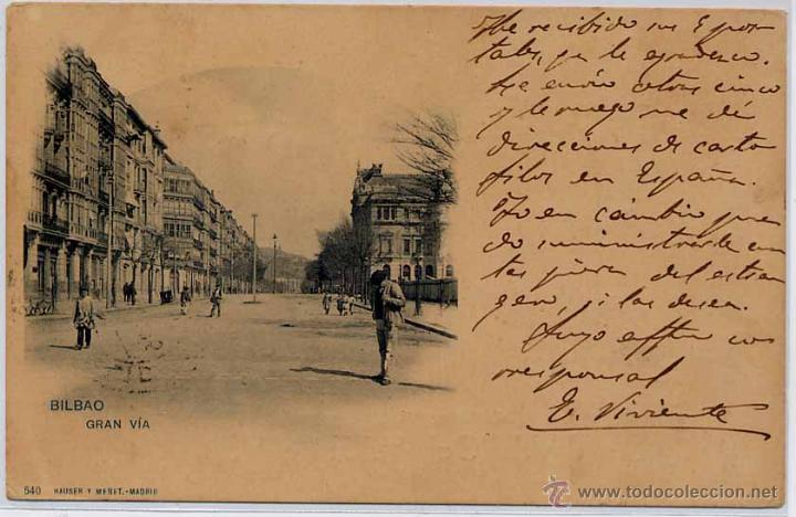 Postales: BILBAO (VIZCAYA).- GRAN V&Iacute;A - Foto 1