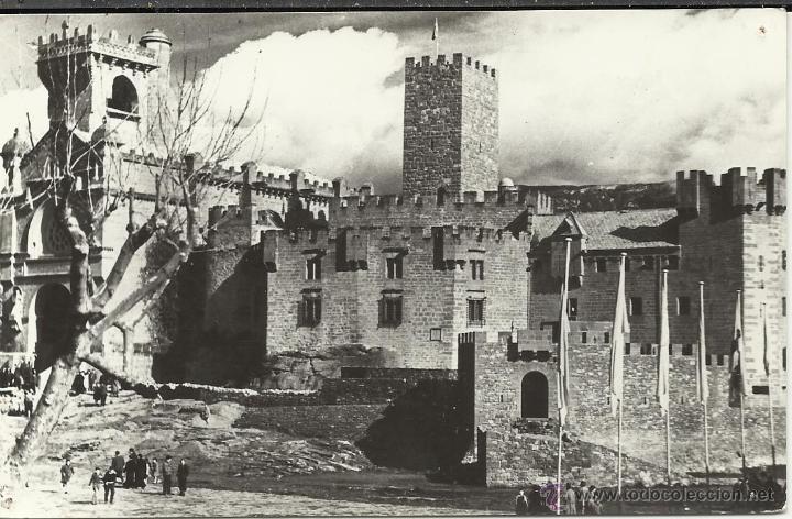 Postales: ANTIGUA POSTAL DEL CASTILLO DE JAVIER - Foto 1
