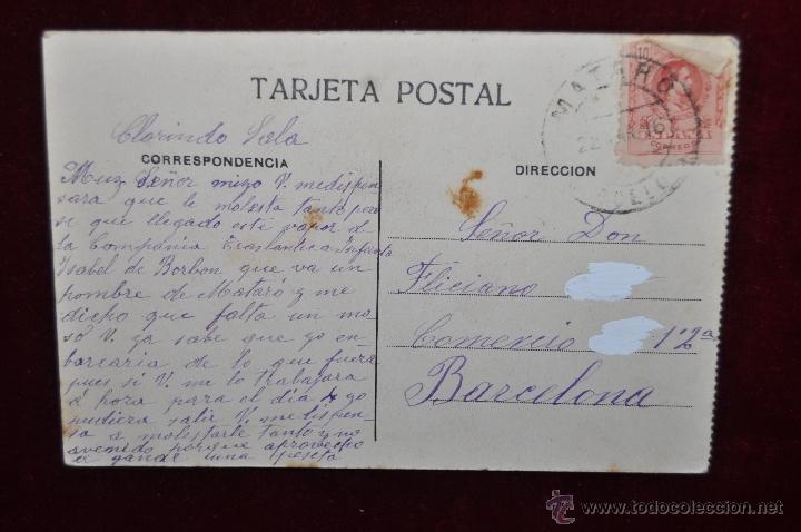 Postales: ANTIGUA POSTAL DE BILBAO. PLAYA DE ALGORTA. CIRCULADA - Foto 2