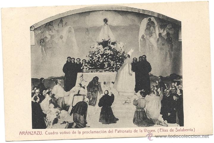Postkarten: ARANZAZU, CUADRO MOTIVO DE LA PROCLAMACION DE LA PATRONA DE LA VIRGEN. ELIAS DE SALABERRIA. THOMAS