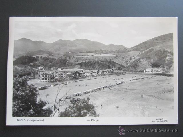 Postales: Postal Pa&iacute;s Vasco. Guipuzcoa. Deva. La Playa. - Foto 1