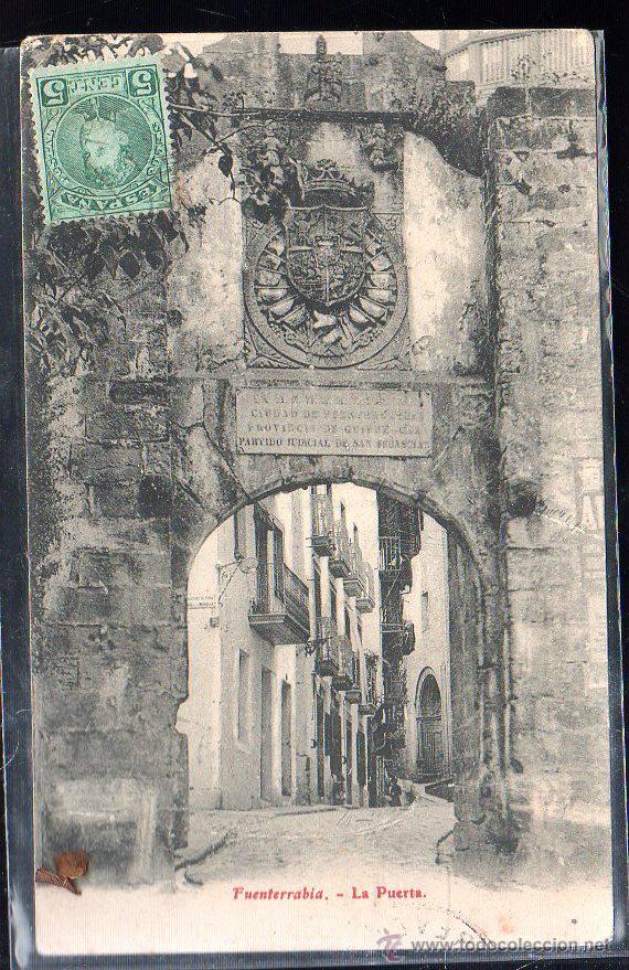 Postkarten: TARJETA POSTAL DE FUENTERRABIA - LA PUERTA. EDICIONES EL GALLO