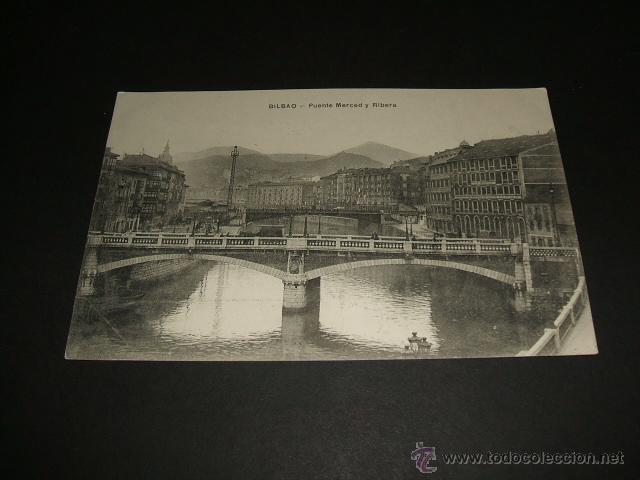 Postales: BILBAO PUENTE MERCED Y RIBERA - Foto 1