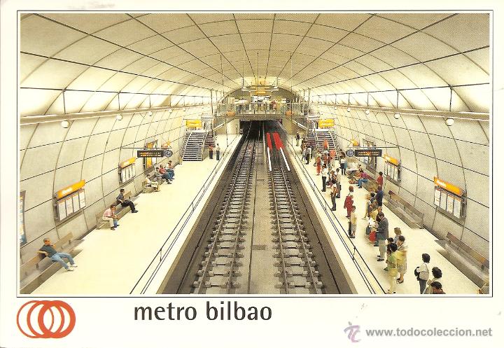 Postales: POSTAL, METRO BILBAO, ESTACI&Oacute;N DE ABANDO, VIZCAYA, SIN CIRCULAR