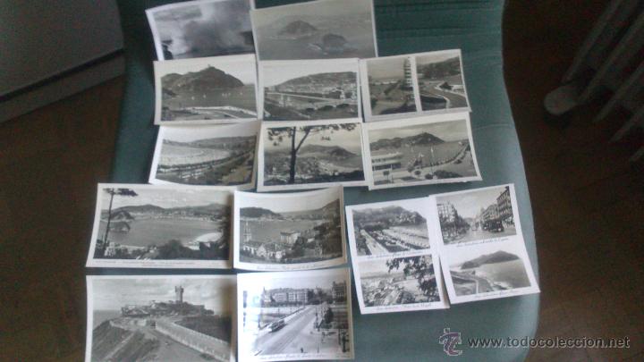 Postales: LOTE DE 14 FOTOGRAFIAS Y POSTALES DE SAN SEBASTIAN, FOTOS J.GARCIA