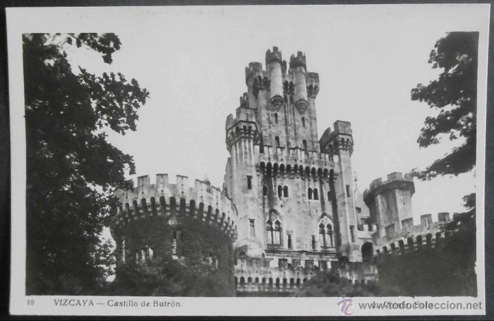 Postales: (20764)POSTAL SIN CIRCULAR,EL CASTILLO DE BUTR&Oacute;N,GATIKA,VIZCAYA,PAIS VASCO,CONSERVACION: