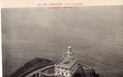 Postkarten: SAN SEBASTIAN - FARO DE IGUELDO - N&ordm; 36 - ED. L.ROISIN - A&Ntilde;OS 20 / 30 - NUEVA