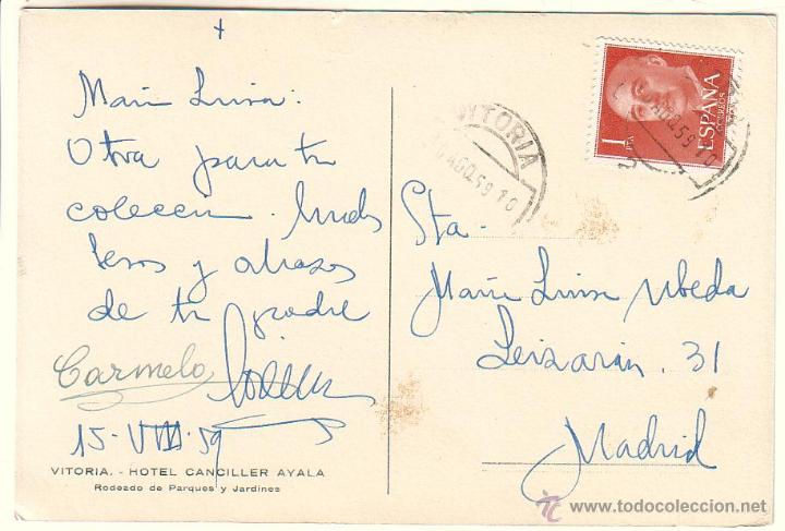Postales: VITORIA.- HOTEL CANCILLER AYALA - Foto 2