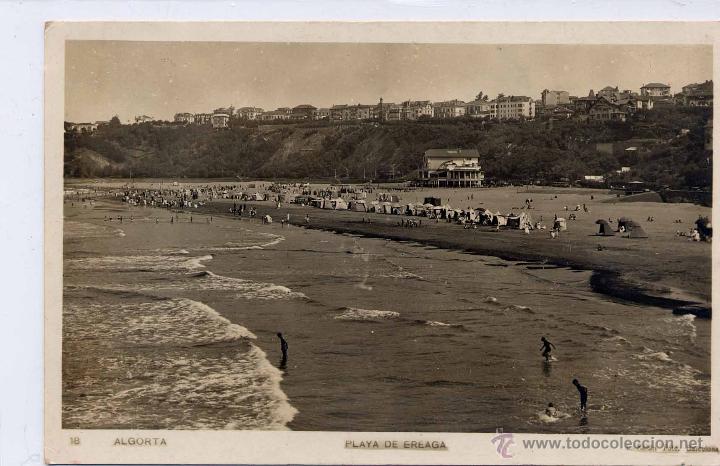 Postales: ALGORTA (VIZCAYA).- PLAYA DE EREAGA - Foto 1
