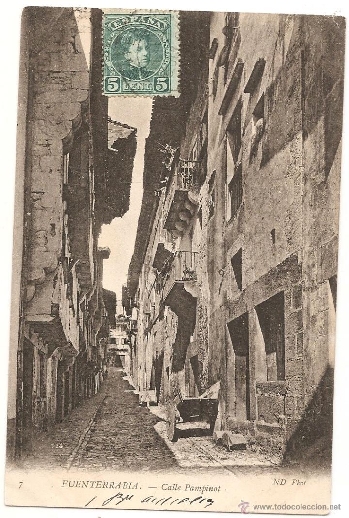 Postales: Fuenterrab&iacute;a. Dorso sin dividir - Foto 1