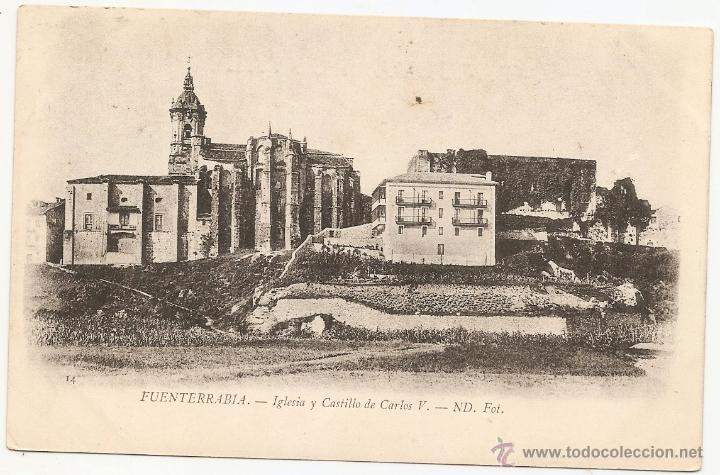 Postales: Fuenterrab&iacute;a. Dorso sin dividir - Foto 1