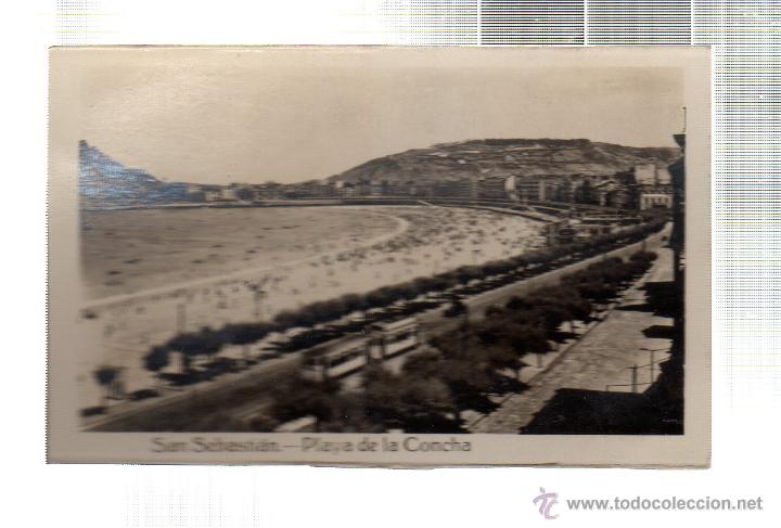 Postkarten: TARJETA POSTAL DE SAN SEBASTIAN. L. ROISIN. PLAYA DE LA CONCHA. MEDIDAS 9X5.5CM