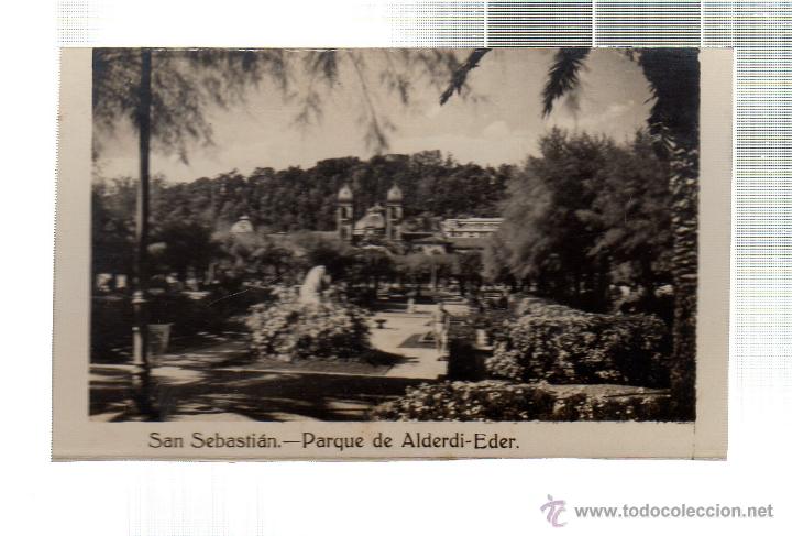 Postkarten: TARJETA POSTAL DE SAN SEBASTIAN. L. ROISIN. PARQUE DE ALDERDI EDER. MEDIDAS 9X5.5CM