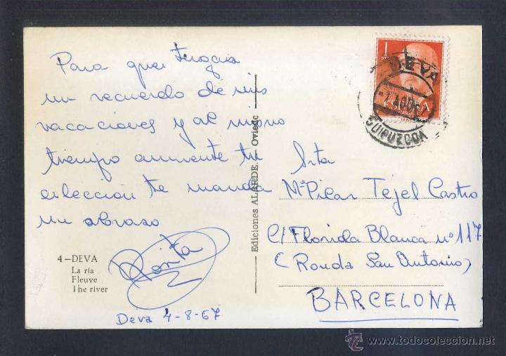 Postales: Deba *La Ria* Ed. Alarde n&ordm; 4. Circulada. - Foto 2