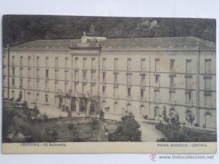 Postkarten: ANTIGUA POSTAL CESTONA, - EL BALNEARIO, - FELISA SORRELUZ