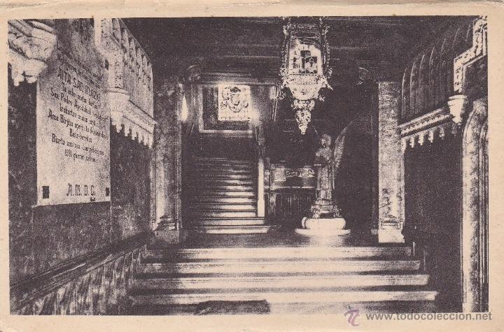 Postales: N&ordm; 16050 SAN IGNACIO DE LOYOLA ESCALERA DE LA SANTA CASA GUIPUZCOA