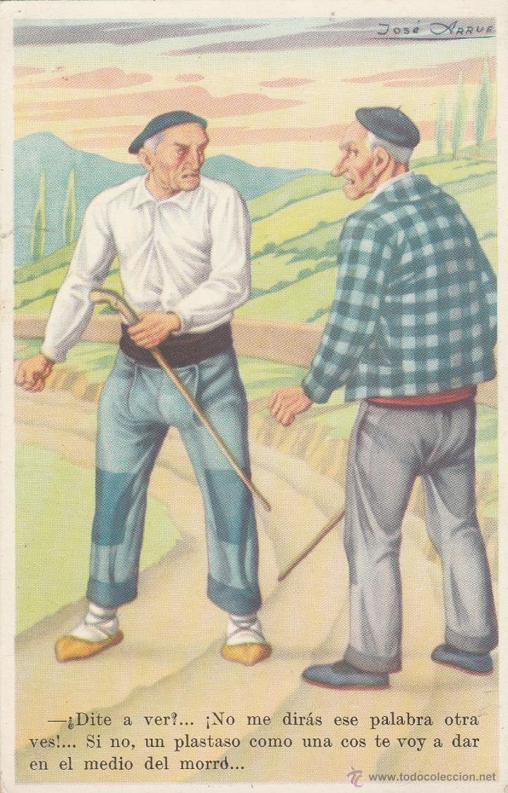 Cartoline: N&ordm; 16467 POSTAL TIPOS VASCOS DIBUJO JOSE ARRUE