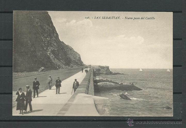Postkarten: POSTAL DE SAN SEBASTIAN - NUEVO PASEO DEL CASTILLO - ESCRITA  EL 12 - 10 -1919