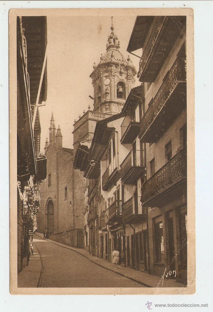 Postales: FUENTERRAB&Iacute;A. CALLE MAYOR 1938 - Foto 1