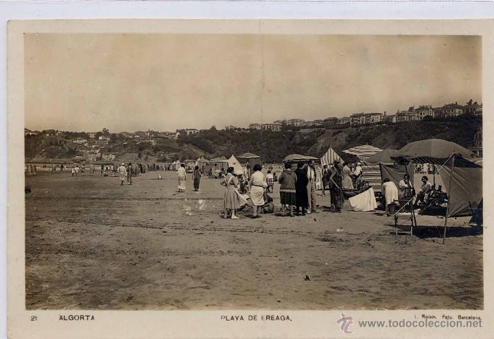 Postales: ALGORTA (VIZCAYA).- PLAYA DE EREAGA - Foto 1