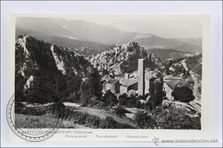 Postales: Antigua Postal Fotogr&aacute;fica - Santuario de Ar&aacute;nzazu, Guip&uacute;zcoa. Vista General - Sin Circular