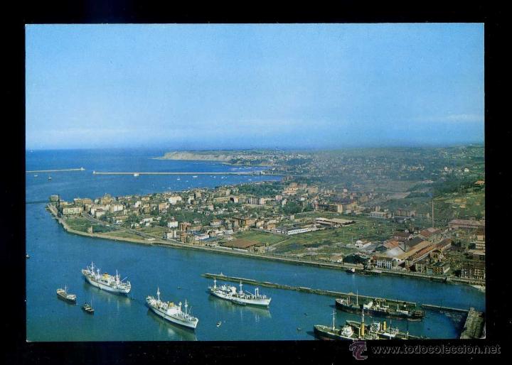 Cartes Postales: Ria de Bilbao *Vista a&eacute;rea. Desembocadura* Ed. Alarde n&ordm; 442. Nueva.