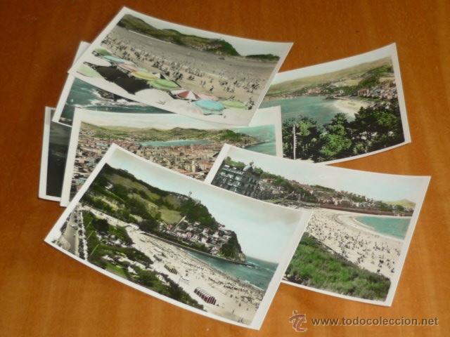 Postais: LOTE DE 7 POSTALES ANTIGUAS DE SAN SEBASTIAN