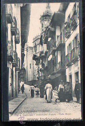 Postkarten: TARJETA POSTAL DE FUENTERRABIA, GUIPUZCOA - CALLE MAYOR. 270. LES PYRENEES ILLUSTREES.