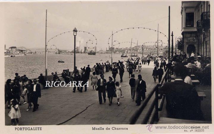 Cartoline: PORTUGALETE (VIZCAYA).- MUELLE DE CHURRUCA