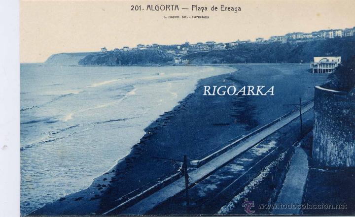 Postales: ALGORTA (VIZCAYA).- PLAYA DE EREAGA - Foto 1