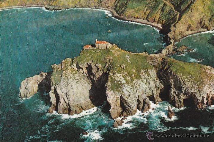 Cartes Postales: N&ordm; 23351 POSTAL SAN JUAN DE GASTELUGACHE VIZCAYA VISTA AEREA