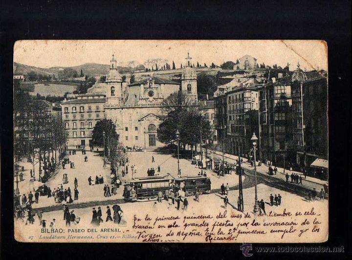 Postales: Bilbao. Paseo del Arenal. - Foto 1