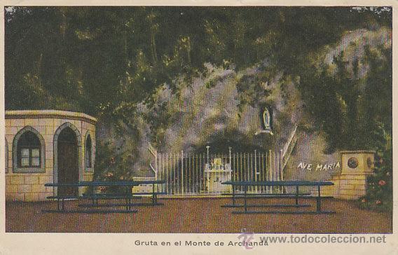 Postales: BILBAO, GRUTA EN EL MONTE ARCHANDA, EDITOR: ALVAREZ - Foto 1