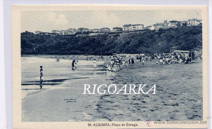 Postales: ALGORTA (VIZCAYA).- PLAYA DE EREAGA - Foto 1