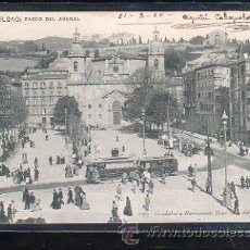 Postales: TARJETA POSTAL DE BILBAO, VIZCAYA - PASEO DEL ARENAL. 1062. LANDABURU HERMANAS. 1900. VER DORSO