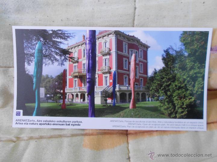 Postkarten: ARENATZARTE, AIRE ZABALEKO ESKULTUREN PARKEA. ARTEA ETA NATURA APARTEKO EREMUAN BAT EGINDA