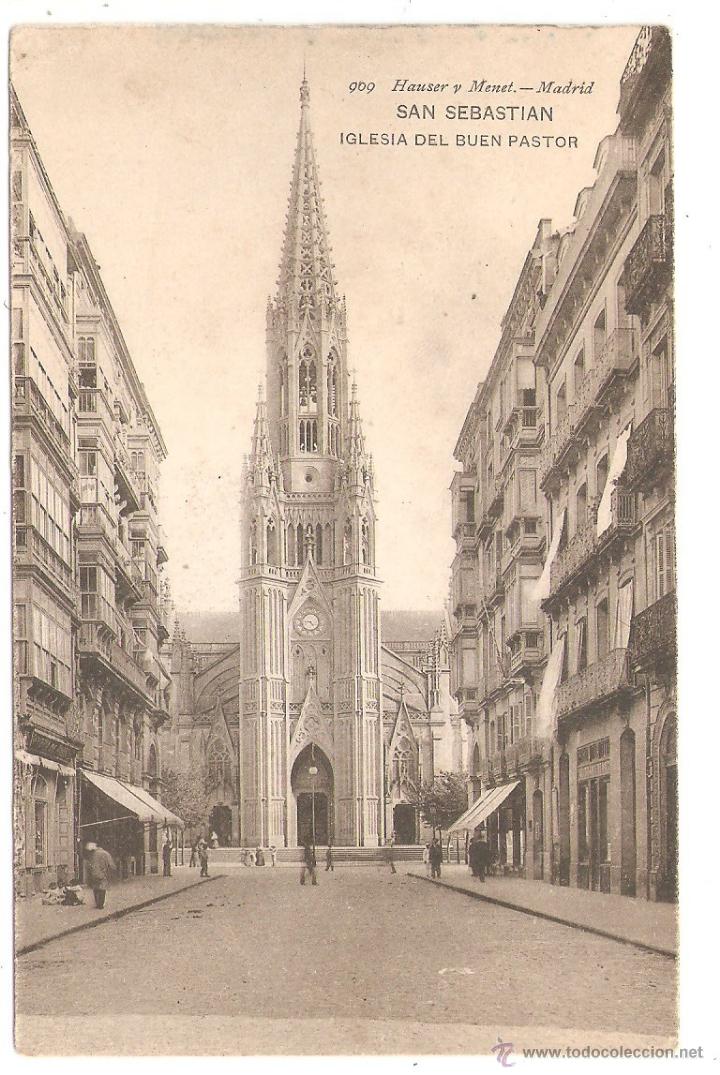 Postcards: SAN SEBASTIAN. IGLESIA DEL BUEN PASTOR