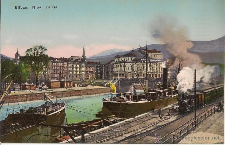 Postales: POSTAL BILBAO. RIPA. LA RIA. L.G. - Foto 1