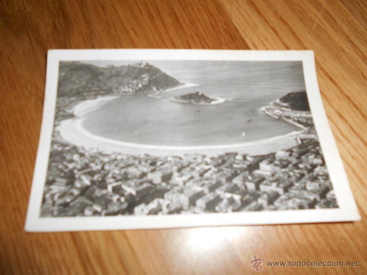 Postais: Preciosa postal: San Sebastian - Playa de Ondarreta. Vista aerea Escrita